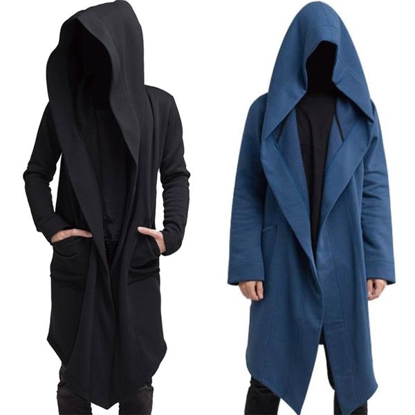 mens robe hooded cloak spring fashion loose pocket warmer coat long sleeve casual comfy outwear 220813, Black;brown
mens robe hooded cloak spring fashion loose pocket warmer coat long sleeve casual comfy outwear 220813, Black;brown