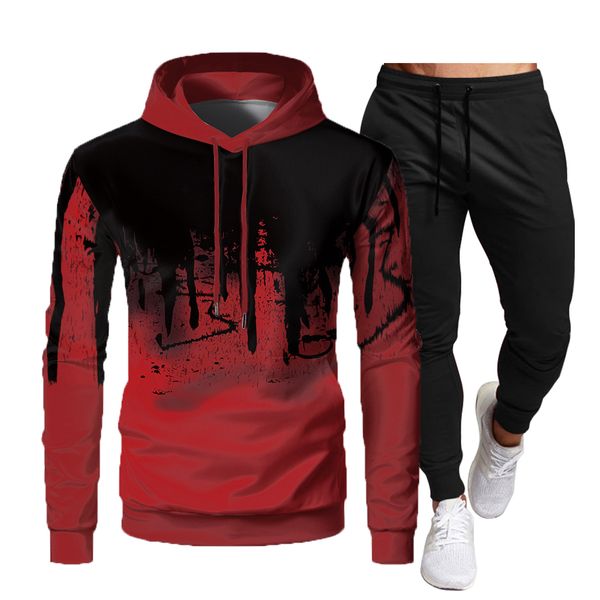 designer men tracksuit sets hoodies + pants 2 piece set mens hooded sweatshirt sport joggers sweatpants suit male jogging suits, Gray
designer men tracksuit sets hoodies + pants 2 piece set mens hooded sweatshirt sport joggers sweatpants suit male jogging suits, Gray