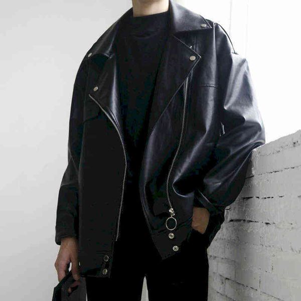 motorcycle leather men women korean loose oversize jacket youth short jacket couple street fashion cool clothing hiphop outwear t220728, Black;brown
motorcycle leather men women korean loose oversize jacket youth short jacket couple street fashion cool clothing hiphop outwear t220728, Black;brown