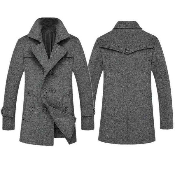 men's wool & blends plus size autumn winter mens woolen coat casual turn-down collar single breasted trench coats for men t220810, Black
men's wool & blends plus size autumn winter mens woolen coat casual turn-down collar single breasted trench coats for men t220810, Black