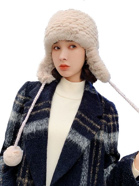 real rex rabbit fur hat pompom winter warm cap earmuffs fluffy soft biege grey, Blue;gray
real rex rabbit fur hat pompom winter warm cap earmuffs fluffy soft biege grey, Blue;gray