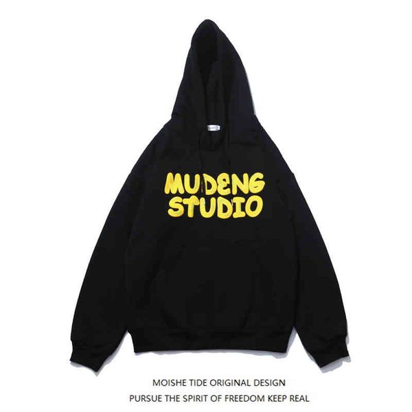 moishe tide brand letter foaming printing hoodie men's loose bf hip hop couple plush jacket, Black
moishe tide brand letter foaming printing hoodie men's loose bf hip hop couple plush jacket, Black