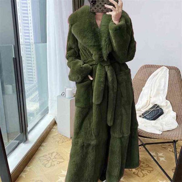 2021 women's winter jacket long fur coat with belt warm thick female luxury fur coats s-5xl t220810, Black
2021 women's winter jacket long fur coat with belt warm thick female luxury fur coats s-5xl t220810, Black