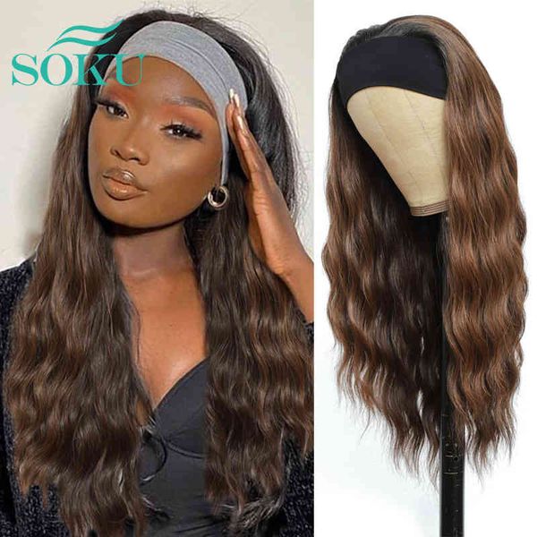 long wavy headband wig for black women synthetic machine made wigs soku ombre brown color kinkly curly wig with headband, Golden;white
long wavy headband wig for black women synthetic machine made wigs soku ombre brown color kinkly curly wig with headband, Golden;white