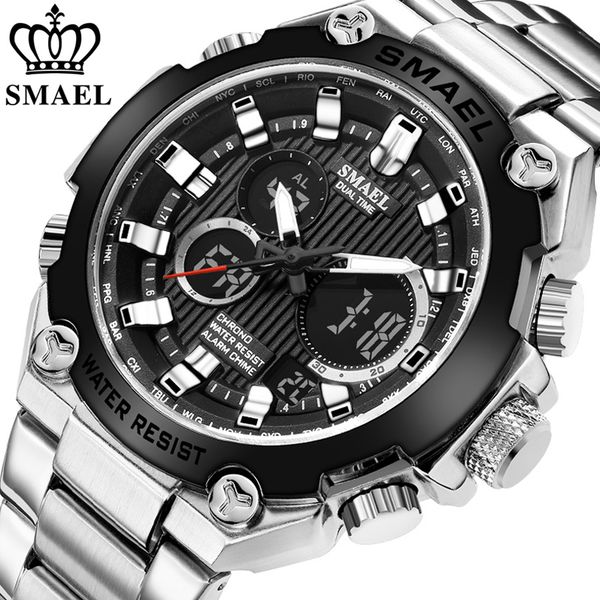 smael brand men military sport watches mens led analog digital watch male army stainless steel quartz clock relogio masculino
smael brand men military sport watches mens led analog digital watch male army stainless steel quartz clock relogio masculino