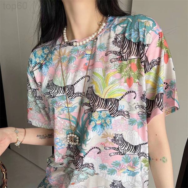 two piece dress designer high end light luxury short sleeve t-shirt women's suit tiger flower print versatile loose pants 4731, White
two piece dress designer high end light luxury short sleeve t-shirt women's suit tiger flower print versatile loose pants 4731, White