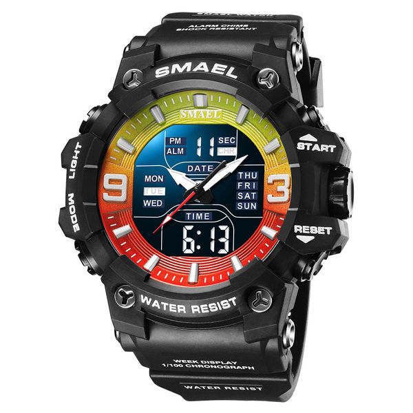 smael 2022 cross-border new waterproof sport watch men's multi-functional luminous cool electronic watch gift a9, Slivery;brown
smael 2022 cross-border new waterproof sport watch men's multi-functional luminous cool electronic watch gift a9, Slivery;brown