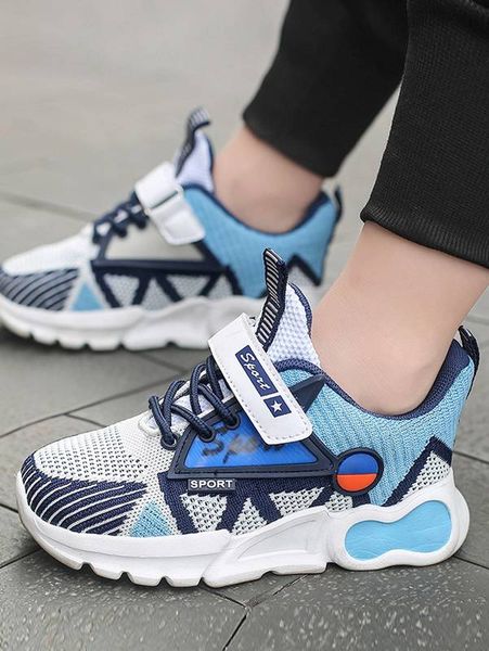 boys colorblock letter graphic running shoes she01, Black
boys colorblock letter graphic running shoes she01, Black