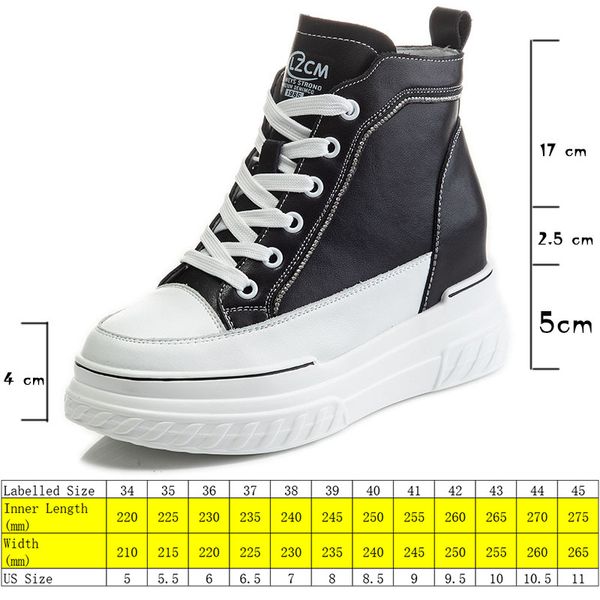 platform wedge sneakers chunky shoes hidden heel increaded height 7.5cm za fashion women casual shoes genuine leather, Black;yellow
platform wedge sneakers chunky shoes hidden heel increaded height 7.5cm za fashion women casual shoes genuine leather, Black;yellow