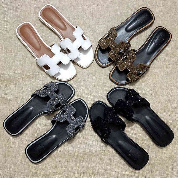 luxury designer women's slippers guangdong slippers for women 2022 fashion flat bottomed one line h large sandals, Black
luxury designer women's slippers guangdong slippers for women 2022 fashion flat bottomed one line h large sandals, Black