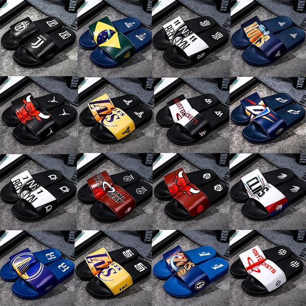 basketball football star logo sports slippers brand designer mens leisure rubber sandals beach slide non-slip flip flops outdoor, Black
basketball football star logo sports slippers brand designer mens leisure rubber sandals beach slide non-slip flip flops outdoor, Black