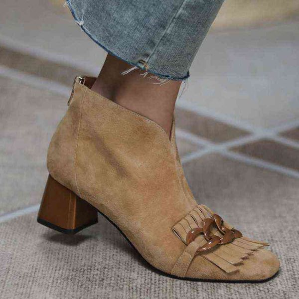 boots new women sheep suade round toe square heel mid-heel ankle fringed zipper 220815, Black
boots new women sheep suade round toe square heel mid-heel ankle fringed zipper 220815, Black