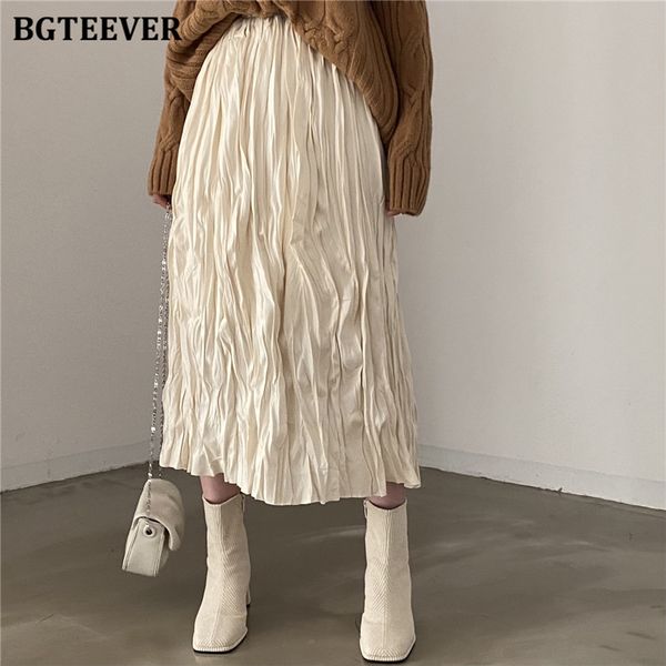 casual loose women pleated midi skirts elastic high waist ladies a-line skirts 2022 spring summer, Black
casual loose women pleated midi skirts elastic high waist ladies a-line skirts 2022 spring summer, Black