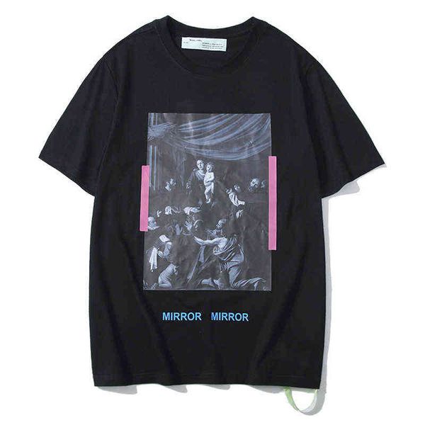 factory direct sales designer new brand short sleeve wholesale round neck off stripe print men's and women's stamping arrow t-shir, White;black
factory direct sales designer new brand short sleeve wholesale round neck off stripe print men's and women's stamping arrow t-shir, White;black