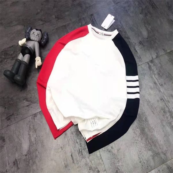 summer explosion new lovers' classic yarn dyed left right contrast casual loose round neck sweater in autumn and 21, Black
summer explosion new lovers' classic yarn dyed left right contrast casual loose round neck sweater in autumn and 21, Black