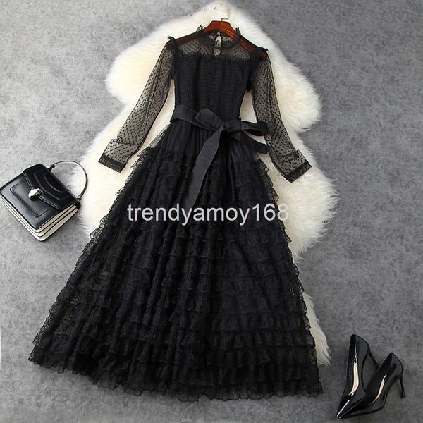 casual dresses spring women's perspective pull waist lace mesh solid color cake slim dress t11830, Black;gray
casual dresses spring women's perspective pull waist lace mesh solid color cake slim dress t11830, Black;gray