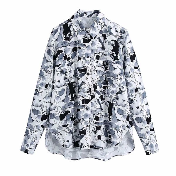 women printed blouse shirts long sleeves casual high fashion chic lady woman blouse 210709, White
women printed blouse shirts long sleeves casual high fashion chic lady woman blouse 210709, White