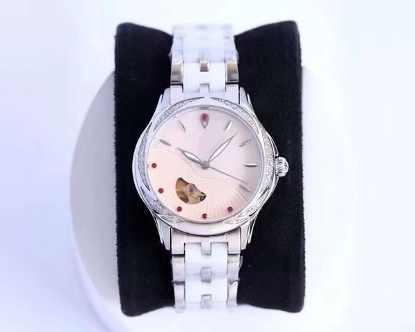 new women's mechanical watch imported 82s0 movement 316l stainless steel ceramic strap sapphire fashion luxury ladies watch, Slivery;brown
new women's mechanical watch imported 82s0 movement 316l stainless steel ceramic strap sapphire fashion luxury ladies watch, Slivery;brown