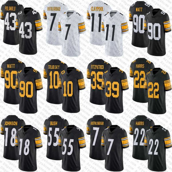 90 tj watt 22 najee harris 10 mitchell trubisky mens women youth football jerseys 7 ben roethlisberger minkah fitzpatrick diontae johnson, Black
90 tj watt 22 najee harris 10 mitchell trubisky mens women youth football jerseys 7 ben roethlisberger minkah fitzpatrick diontae johnson, Black