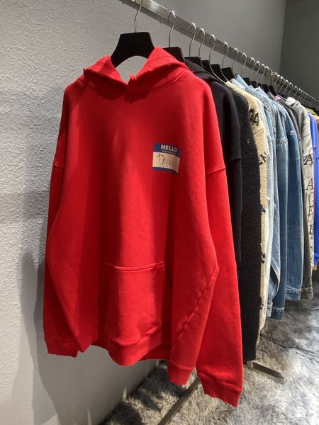 women's jackets designer autumn and winter high version b home hello label hooded cover worn loose plush men's women's same v, Black;brown 
women's jackets designer autumn and winter high version b home hello label hooded cover worn loose plush men's women's same v, Black;brown