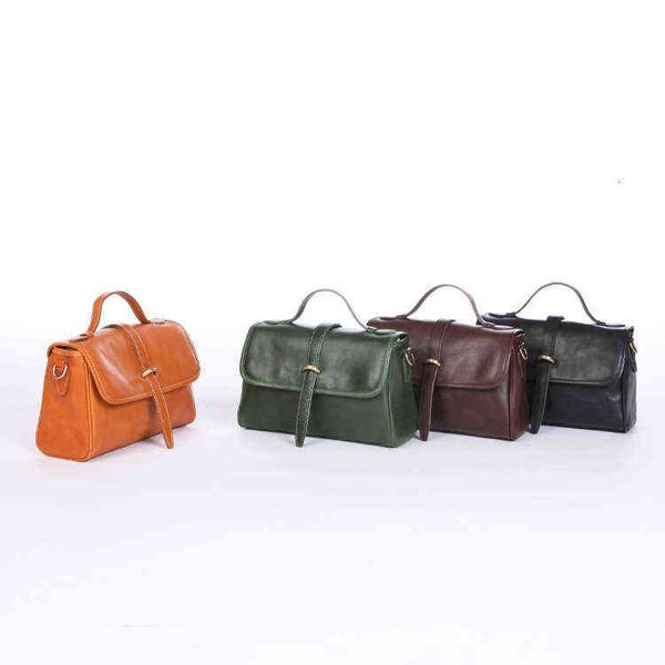 designers bags parier 2022 new live vegetable tanned leather bag 6211 messenger cowhide women's