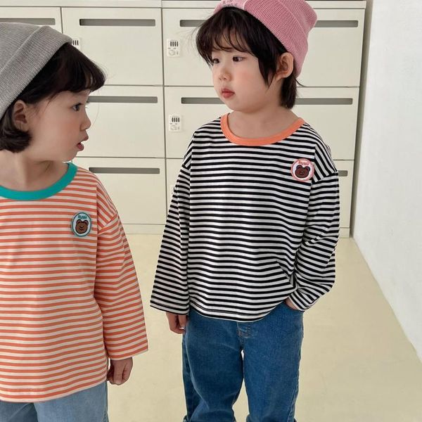 t-shirts 1125b children's striped spring 2022 stripe long sleeve baby boy loose casual girl's tees, Blue
t-shirts 1125b children's striped spring 2022 stripe long sleeve baby boy loose casual girl's tees, Blue