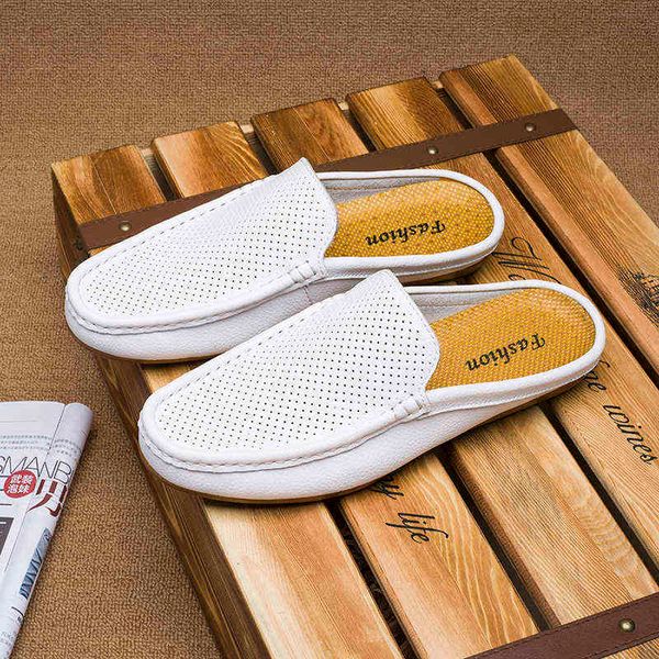 dres shoe men genuine leather loafer half shoe mule slipper sandal driving casual designer male slide moccasin sneaker 220723, Black
dres shoe men genuine leather loafer half shoe mule slipper sandal driving casual designer male slide moccasin sneaker 220723, Black