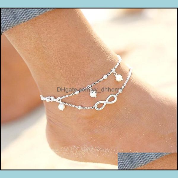 anklets jewelry new vintage fashion summer beach anklet bracelet infinity foot pearl bead gold sier chain chains for women drop delivery 202, Red;blue
anklets jewelry new vintage fashion summer beach anklet bracelet infinity foot pearl bead gold sier chain chains for women drop delivery 202, Red;blue