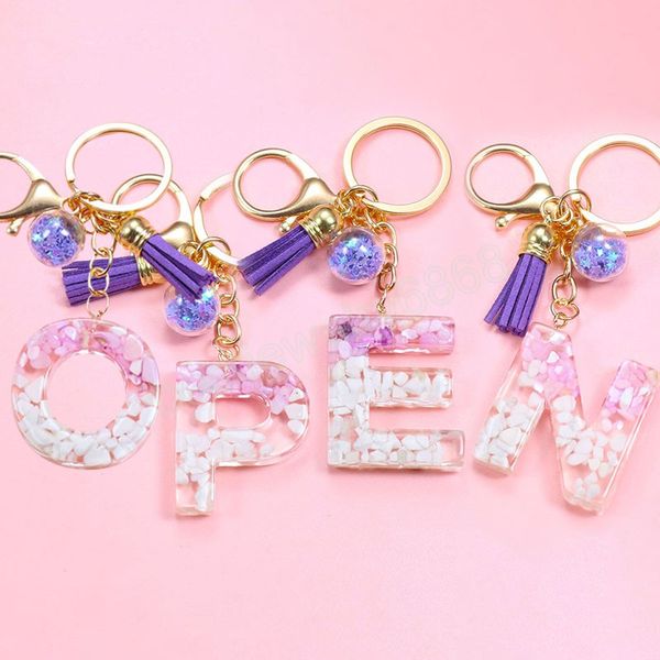 creative 26 letter alphabet crystal sequins glitter resin keychain women tassels keyring car key holder bag charms accessories, Silver
creative 26 letter alphabet crystal sequins glitter resin keychain women tassels keyring car key holder bag charms accessories, Silver