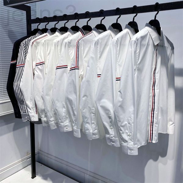 men's casual shirts designer 22 spring men's shirt fashion business slim ribbon shirt tb ribbon casual gttb133 5is0, White;black
men's casual shirts designer 22 spring men's shirt fashion business slim ribbon shirt tb ribbon casual gttb133 5is0, White;black