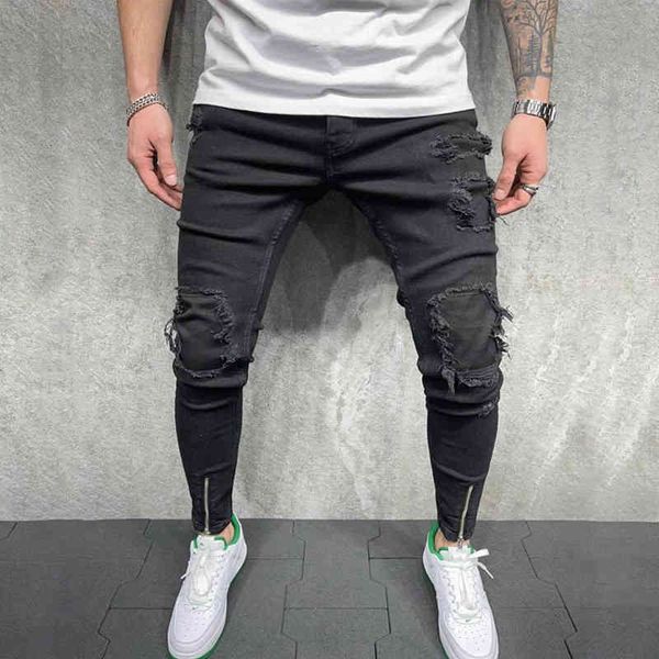 men's jeans stickers worn men's jeans slim straight casual black trousers lbxv, Blue
men's jeans stickers worn men's jeans slim straight casual black trousers lbxv, Blue