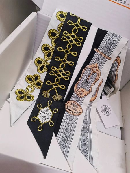 scarves brandenburg silk hair band slender 18 high version thin narrow long silk scarf ribbon tied bag, Blue;gray
scarves brandenburg silk hair band slender 18 high version thin narrow long silk scarf ribbon tied bag, Blue;gray