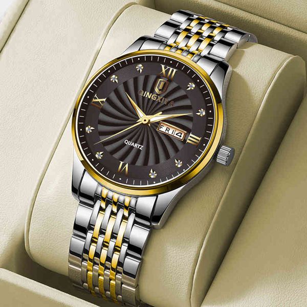 qingxiya quartz watch men brand military wrist es full steel business clock waterproof relogio masculino, Slivery;brown
qingxiya quartz watch men brand military wrist es full steel business clock waterproof relogio masculino, Slivery;brown