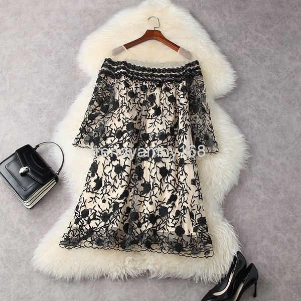 casual dresses spring and summer women's heavy industry embroidery nail beads loose cover meat thin a-line skirt mesh dress 11942, Black;gray
casual dresses spring and summer women's heavy industry embroidery nail beads loose cover meat thin a-line skirt mesh dress 11942, Black;gray