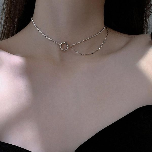 other 925 sterling silver circle double layer necklace clavicle chain fine jewelry women wedding cute accessories
other 925 sterling silver circle double layer necklace clavicle chain fine jewelry women wedding cute accessories