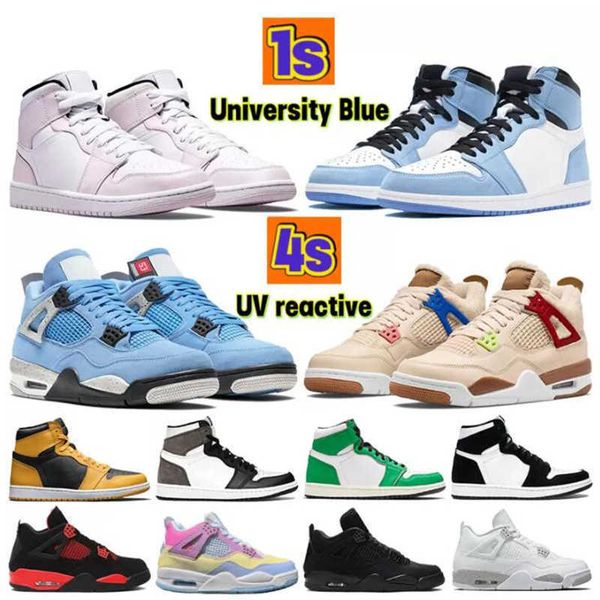 1 1s 4 4s basketball shoes university blue white oreo uv reactive barely rose shimmer dark mocha unc black cat men women sneakers
1 1s 4 4s basketball shoes university blue white oreo uv reactive barely rose shimmer dark mocha unc black cat men women sneakers