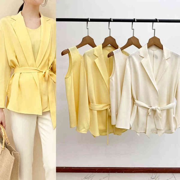 women's suits blazers p180255tr100 silk 23mm elastic heavy crepe suit collar loose lace up women's yuan, White;black
women's suits blazers p180255tr100 silk 23mm elastic heavy crepe suit collar loose lace up women's yuan, White;black