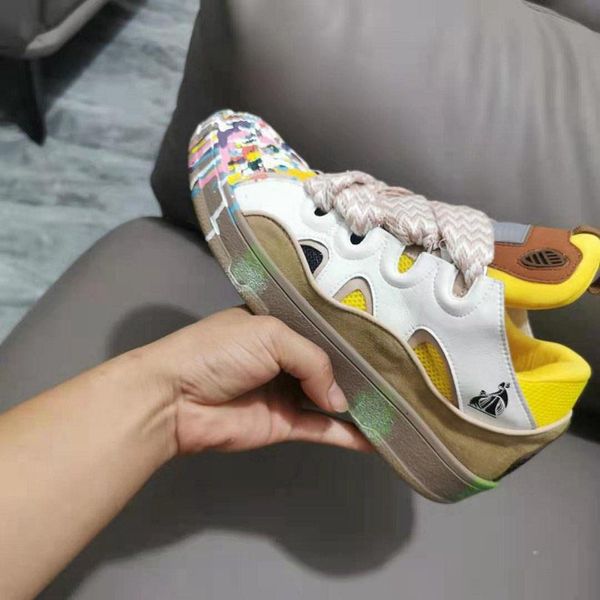curb sneakers designer shoes men women multicolor leather classic sneaker python embroidered lover ace sneakers size 35-45, Black
curb sneakers designer shoes men women multicolor leather classic sneaker python embroidered lover ace sneakers size 35-45, Black