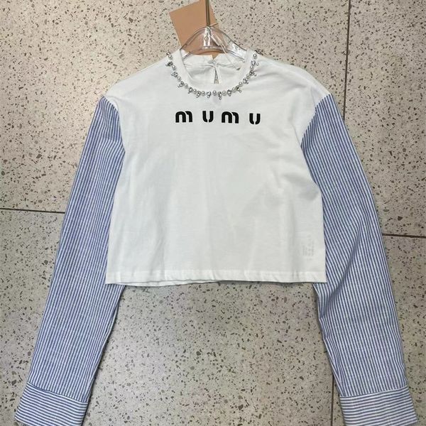 warehouse clothing spring and summer new collar rhinestone decoration cotton stripe stitching long sleeve short white spell blue versatile o
warehouse clothing spring and summer new collar rhinestone decoration cotton stripe stitching long sleeve short white spell blue versatile o