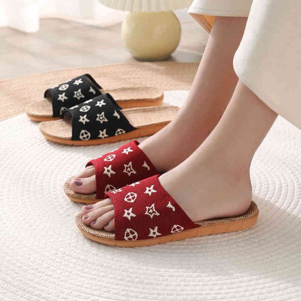 new women flax slippers comfortable home shoes knitting belt casual slides female flat sandals ladies lianen flip flops, Black
new women flax slippers comfortable home shoes knitting belt casual slides female flat sandals ladies lianen flip flops, Black