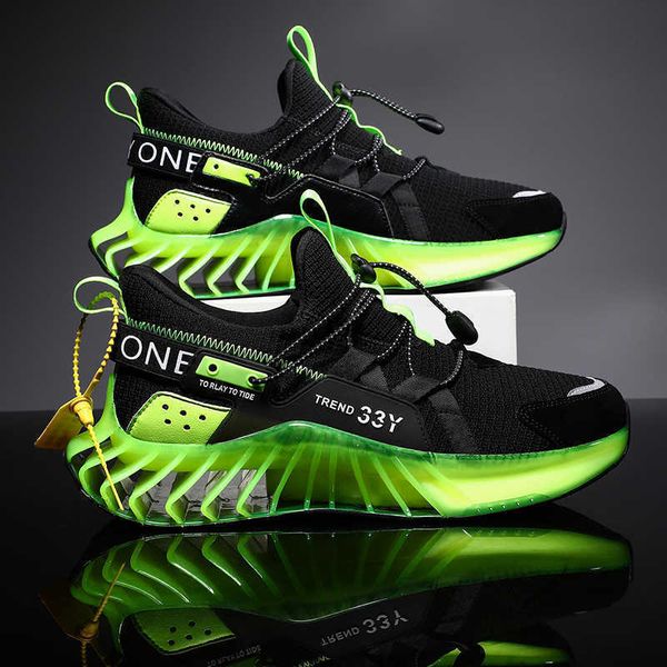 men trendy blade sneakers male breathable reflective antiskid outsole cushioning running shoes training sport shoes
men trendy blade sneakers male breathable reflective antiskid outsole cushioning running shoes training sport shoes