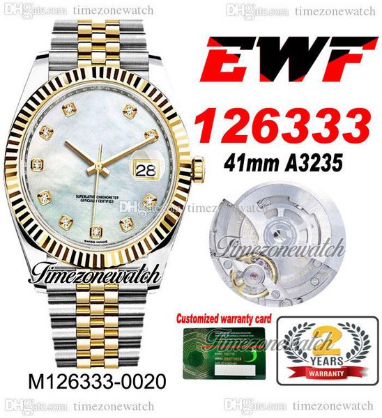 ewf 41mm 126333 a3235 automatic mens watch two tone yellow gold mop diamonds dial jubileesteel bracelet super edition same series warranty t, Slivery;brown
ewf 41mm 126333 a3235 automatic mens watch two tone yellow gold mop diamonds dial jubileesteel bracelet super edition same series warranty t, Slivery;brown
