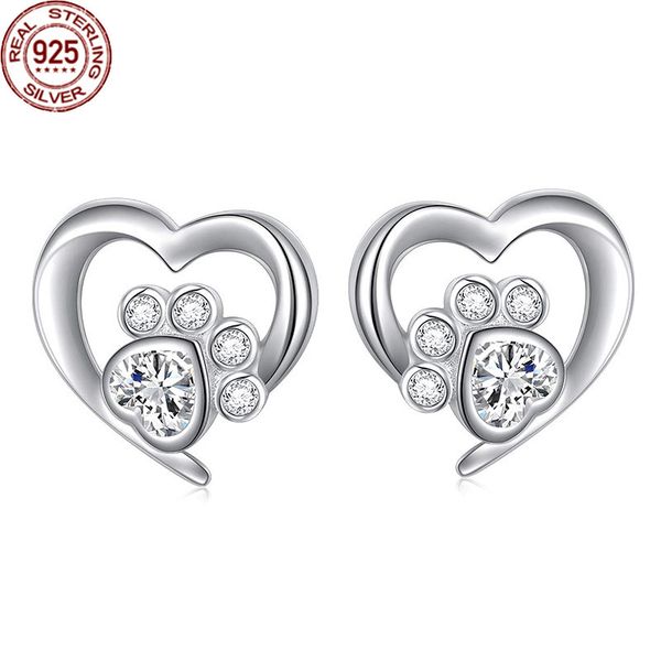 new arrival s925 silver cat claw earrings charm simple zircon heart-shaped pet footprint jewelry for women girls custom, Golden
new arrival s925 silver cat claw earrings charm simple zircon heart-shaped pet footprint jewelry for women girls custom, Golden