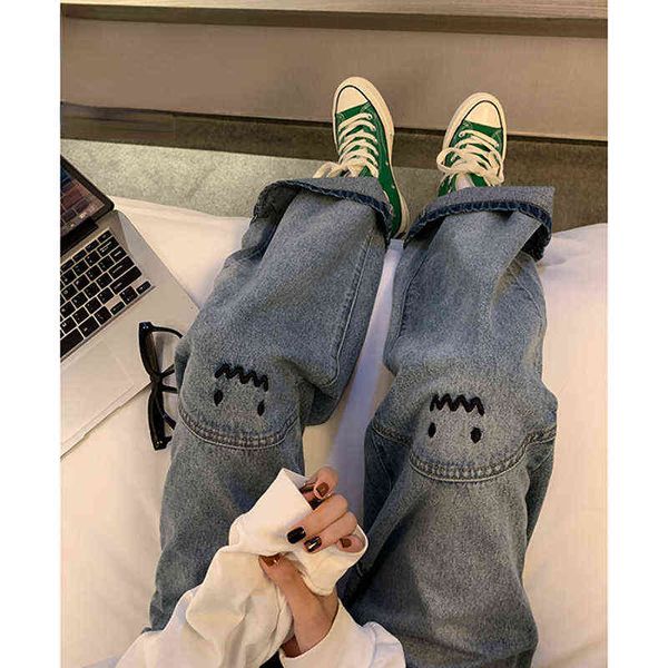 titch decoration jeans women's high waist straight fashion pants streetwear vintage casual wide leg denim trouser female t220728, Blue
titch decoration jeans women's high waist straight fashion pants streetwear vintage casual wide leg denim trouser female t220728, Blue