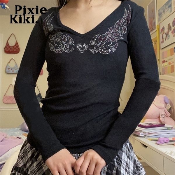 ekiki love graphic t shirts fairy grunge 90's aesthetic clothes black ribbed v neck long sleeve p84bi16 220408, White
ekiki love graphic t shirts fairy grunge 90's aesthetic clothes black ribbed v neck long sleeve p84bi16 220408, White
