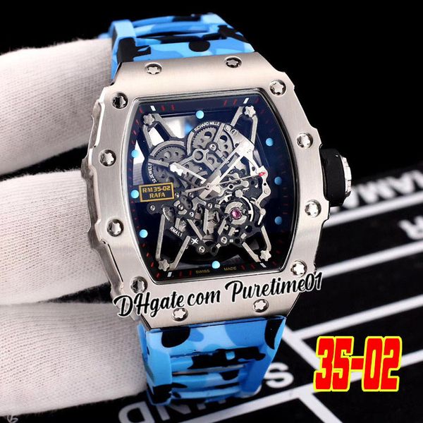 2022 rafael nadal miyota automatic mens watch stee case skeleton dial blue gray camouflage rubber strap watches puretime01 e137-3502-b1, Slivery;brown
2022 rafael nadal miyota automatic mens watch stee case skeleton dial blue gray camouflage rubber strap watches puretime01 e137-3502-b1, Slivery;brown