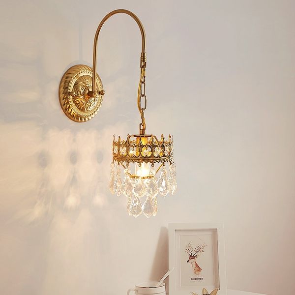 french classical crystal wall lamps vintage bedroom living room wall light home led lighting
french classical crystal wall lamps vintage bedroom living room wall light home led lighting