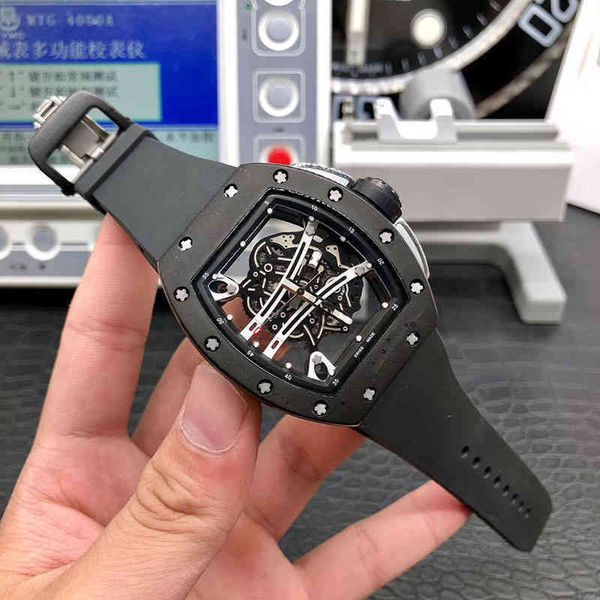 luxury mens mechanical watch richa milles business leisure rm61-01 automatic black steel case tape fashion men swiss movement wristwatches, Slivery;brown
luxury mens mechanical watch richa milles business leisure rm61-01 automatic black steel case tape fashion men swiss movement wristwatches, Slivery;brown