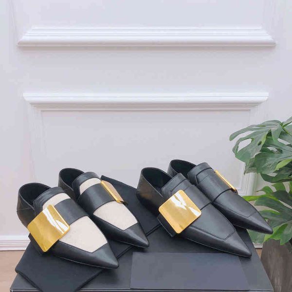 sandals autumn women's shoes british style fashion pointed shallow mouth flat bottom metal buckle single two wear lazy trend, Black
sandals autumn women's shoes british style fashion pointed shallow mouth flat bottom metal buckle single two wear lazy trend, Black