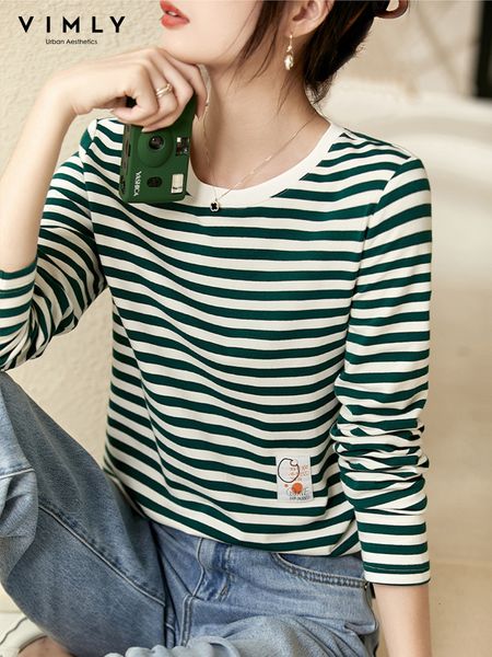 women's tshirt vimly striped tshirt spring 2023 korean elegant casual o neck long sleeve tees office lady female clothing v3835 230206, White
women's tshirt vimly striped tshirt spring 2023 korean elegant casual o neck long sleeve tees office lady female clothing v3835 230206, White